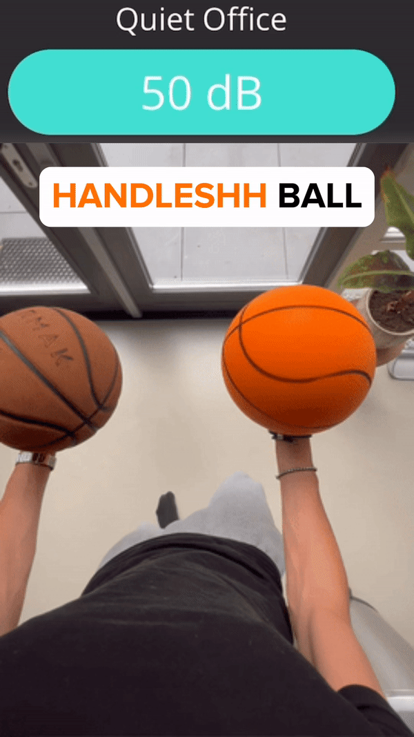The Handleshh Silent Basketball, Silent Basketball Dribbling